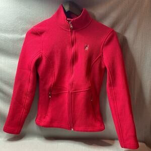 Spyder pink full zip jacket size medium